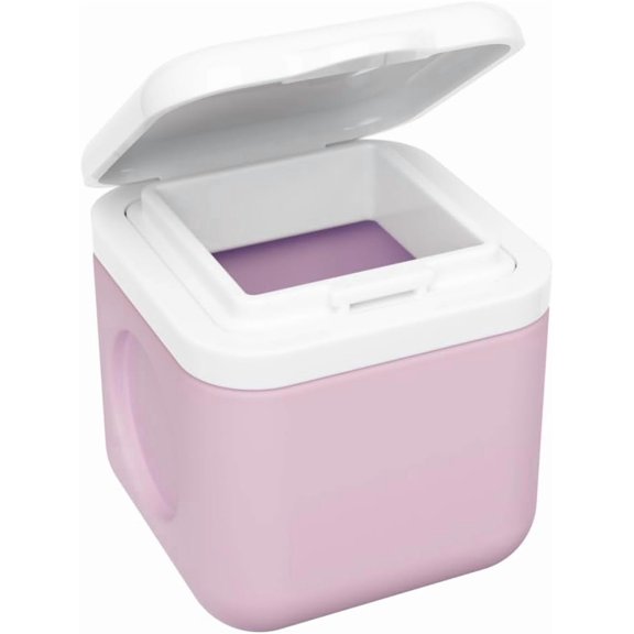 Equadose Magnetic Silicone Travel Container, Easy Flip-Top Lid, Rose