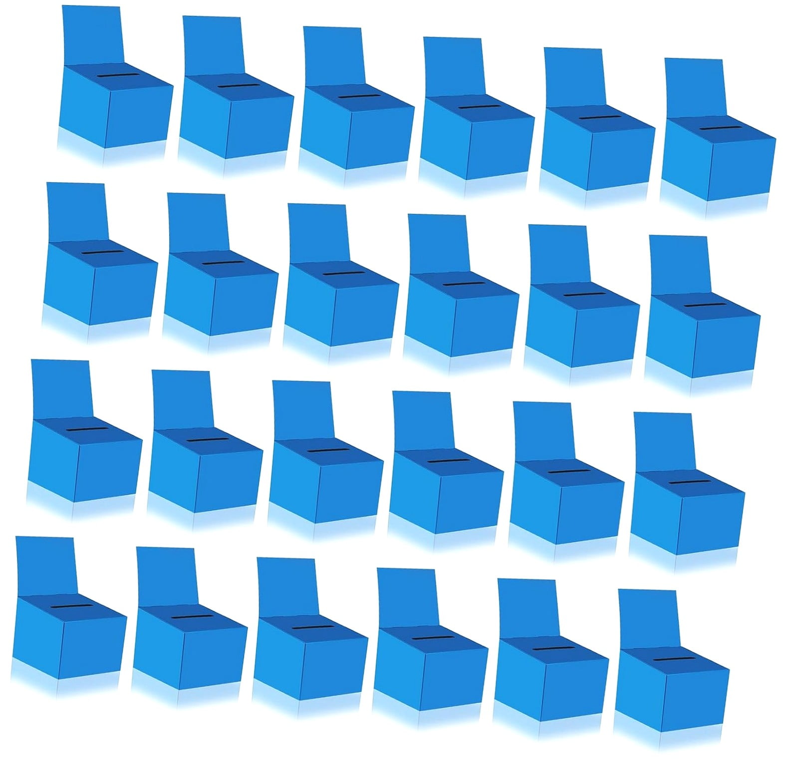 HYKE 24 Pieces Raffle Boxes Cardboard Box with Slot for Ticket and ...