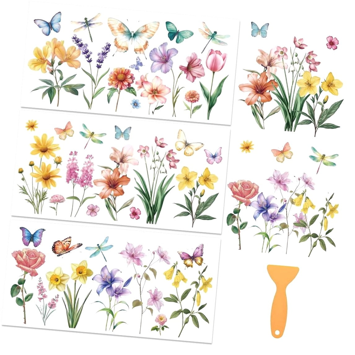 HYKE 3 Transfers for Crafts and Furniture, Botanical , IOD Transfers ...