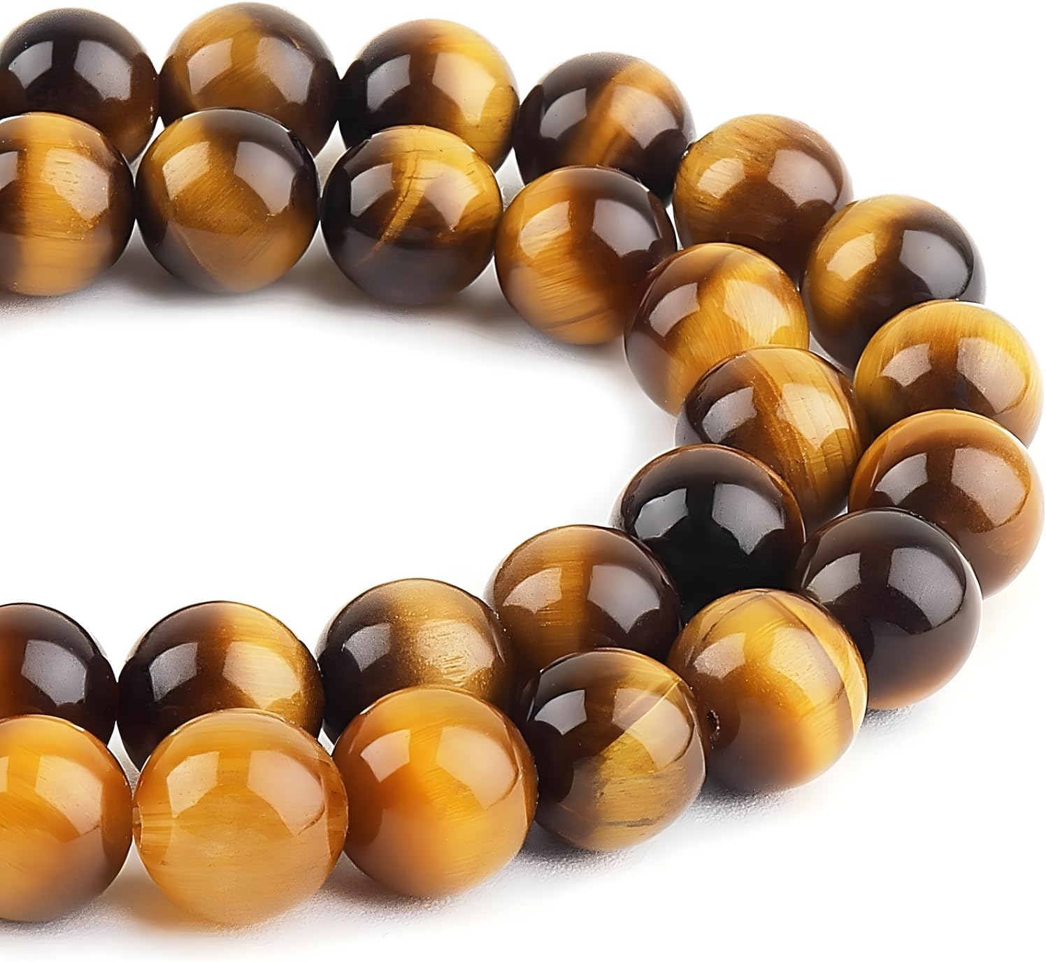 6-10mm Natural Brazilian Yellow Topaz Gemstone Beads – Round Loose 15” Strand