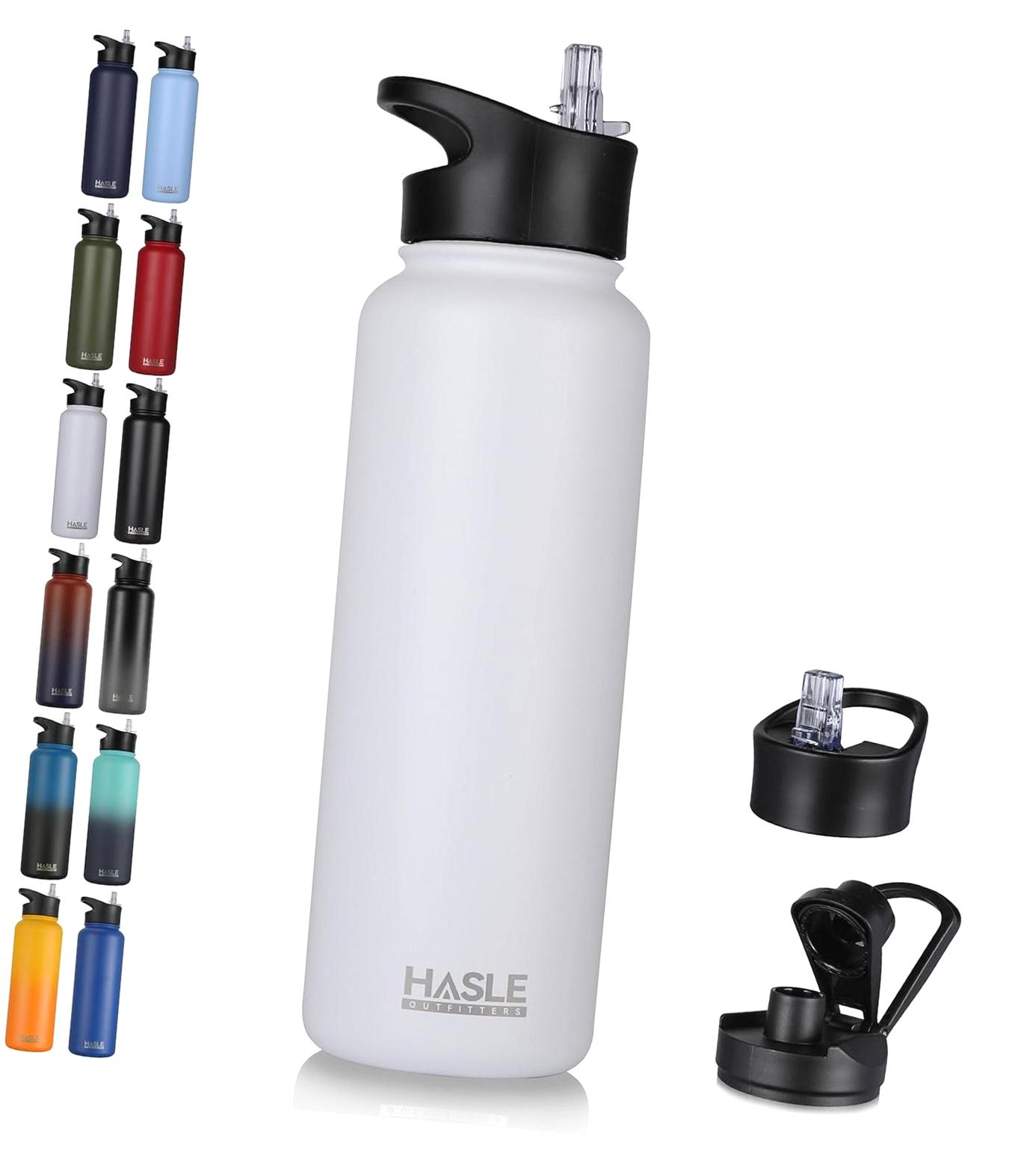 HYKE 40oz Stainless Steel Water Bottle, Vacuum Insulated Double Wall ...
