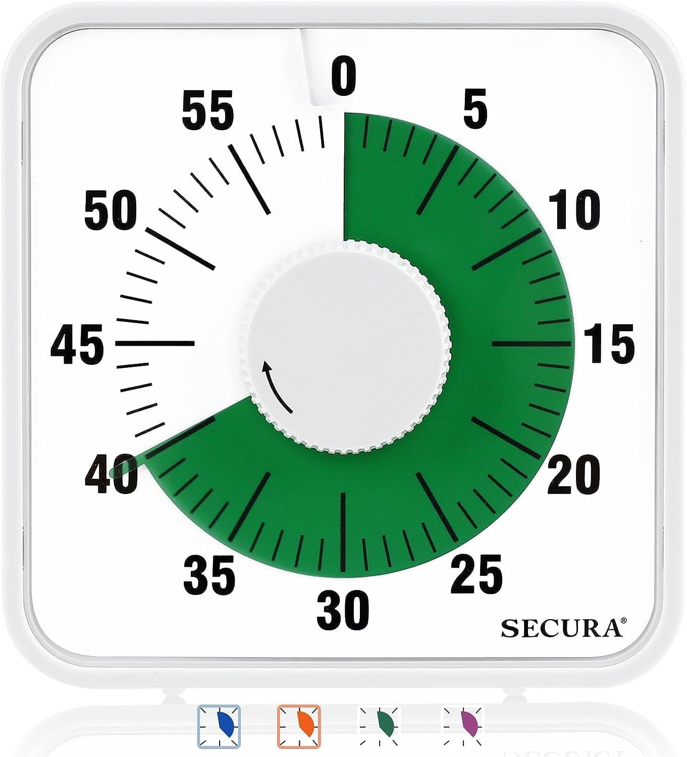 HYKE 7.5 Inch Visual Timer, 60 Minute Oversize Visual Countdown Timer ...