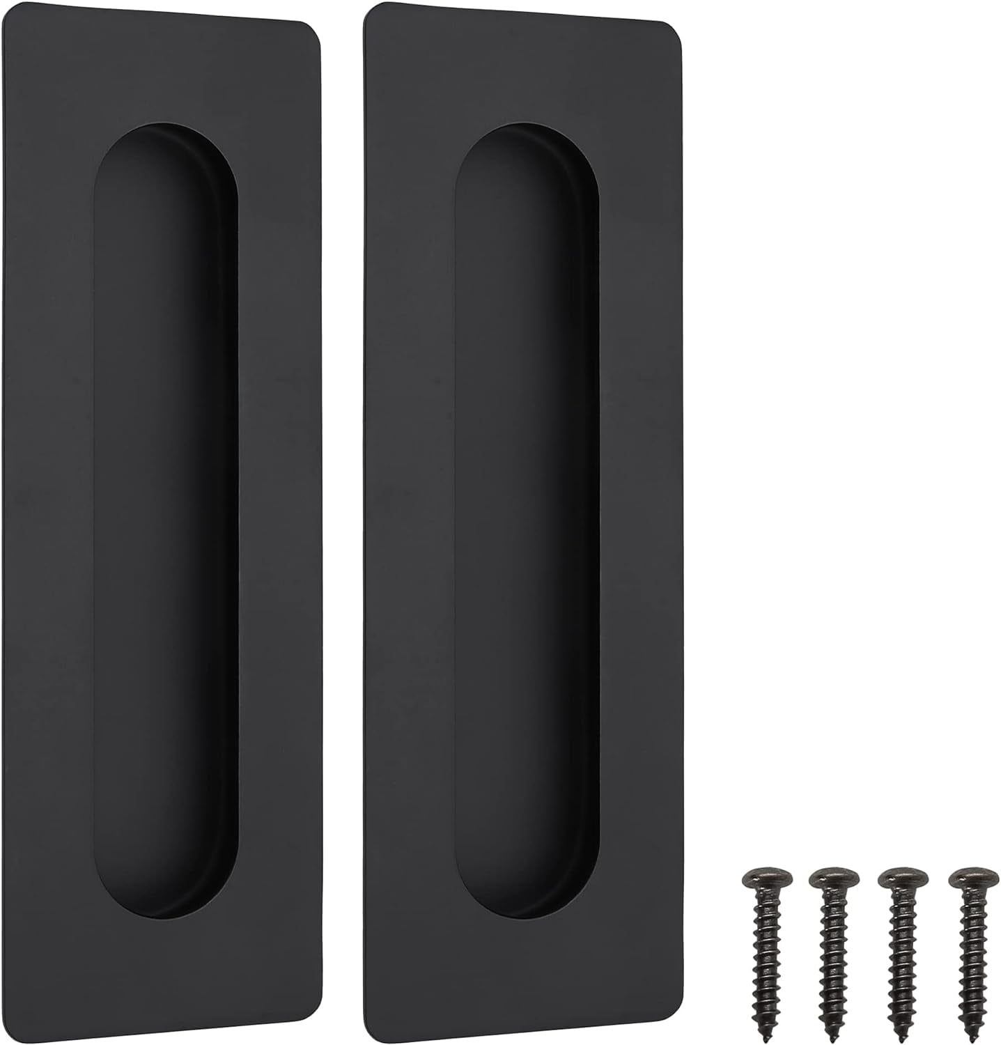 HYKE 7 Inch Large Recessed nger Flush Pulls for Barn Door Pocket Door