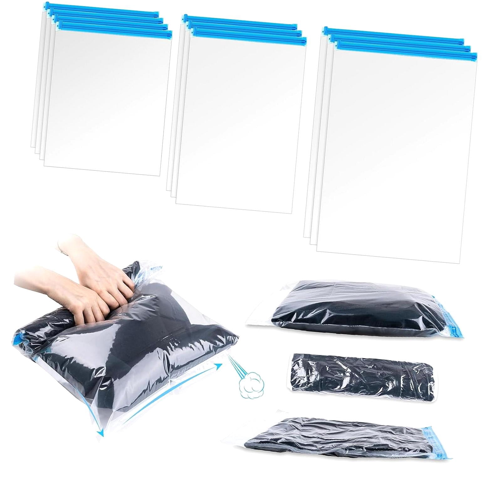 HYKE Compression Bags for Travel, 10-Piece Space Saving Set, Hand-Roll ...