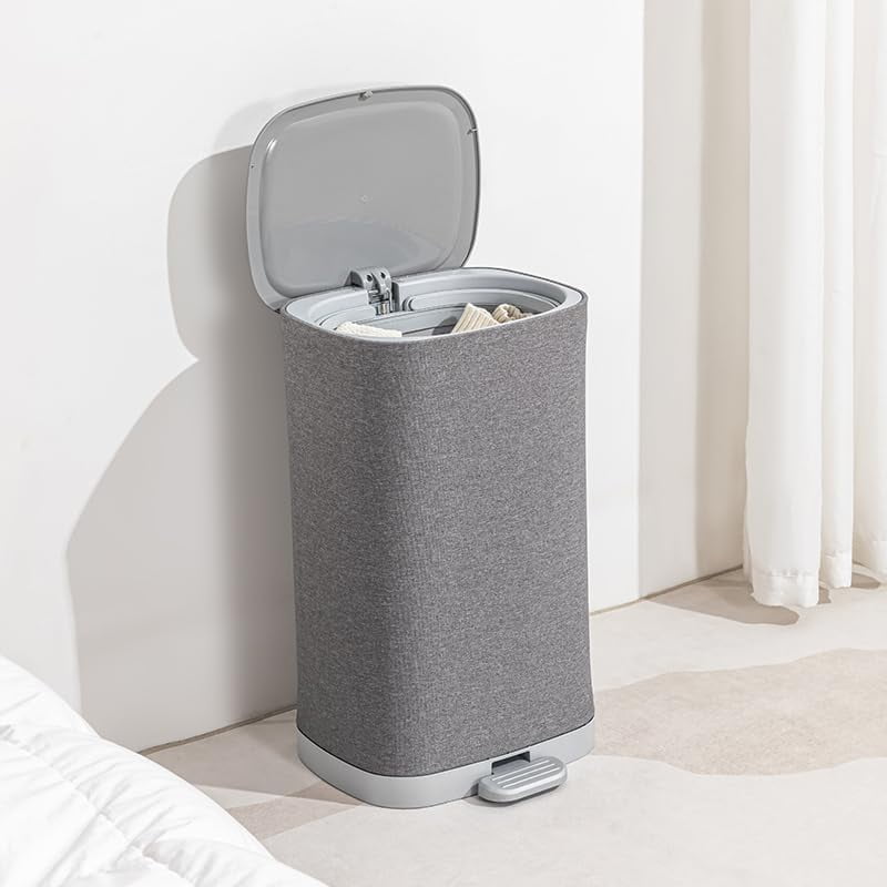 HYKE Laundry Hamper: Aesthetic Bedroom Basket with Removable Lids ...