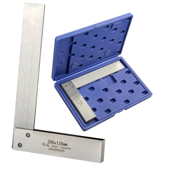 Vee Ruler Square HYKE Machinist Square Seat Square 90 Right Angle Ground Hardened Steel ...