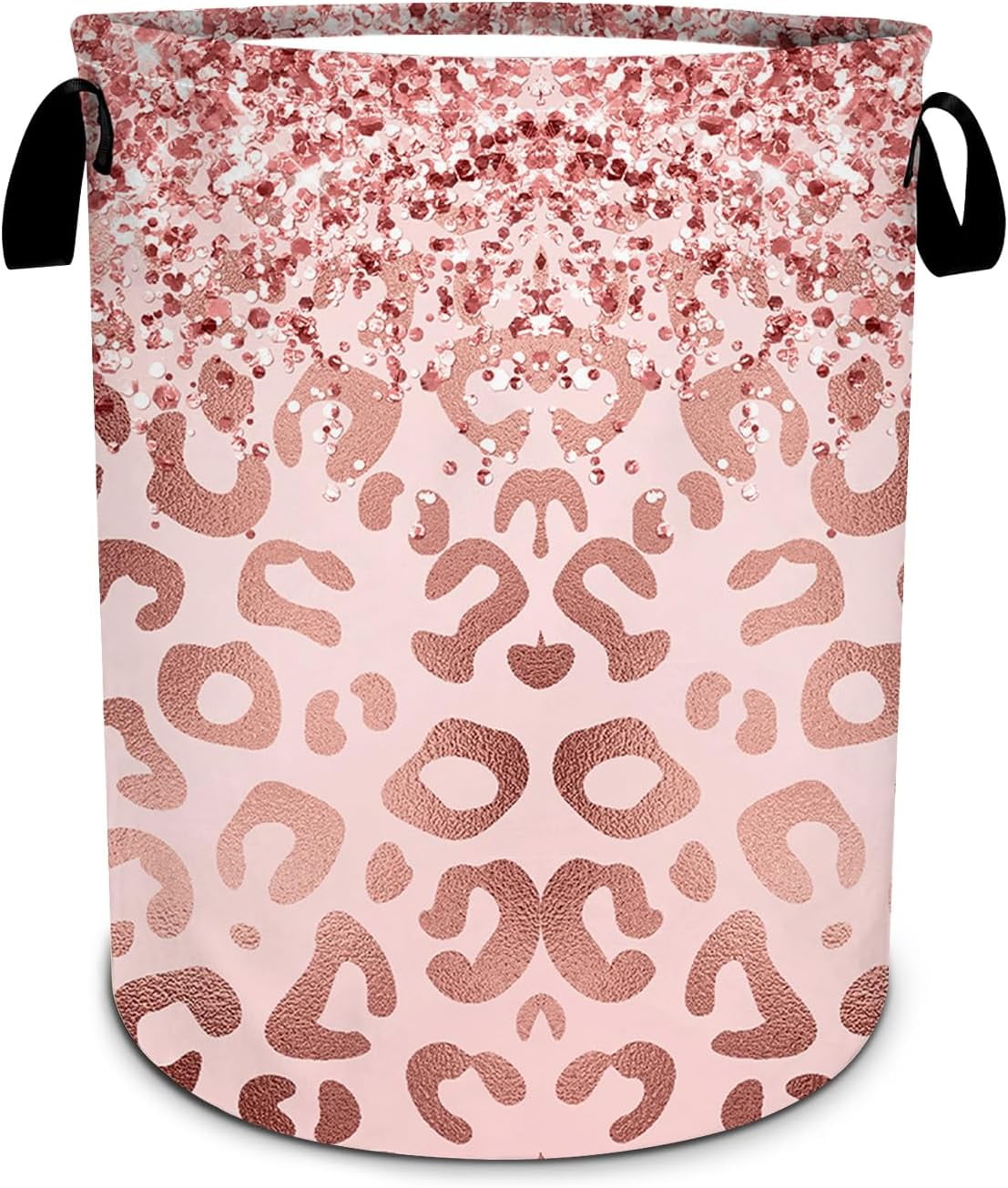 Pink Cheetah Laundry Basket