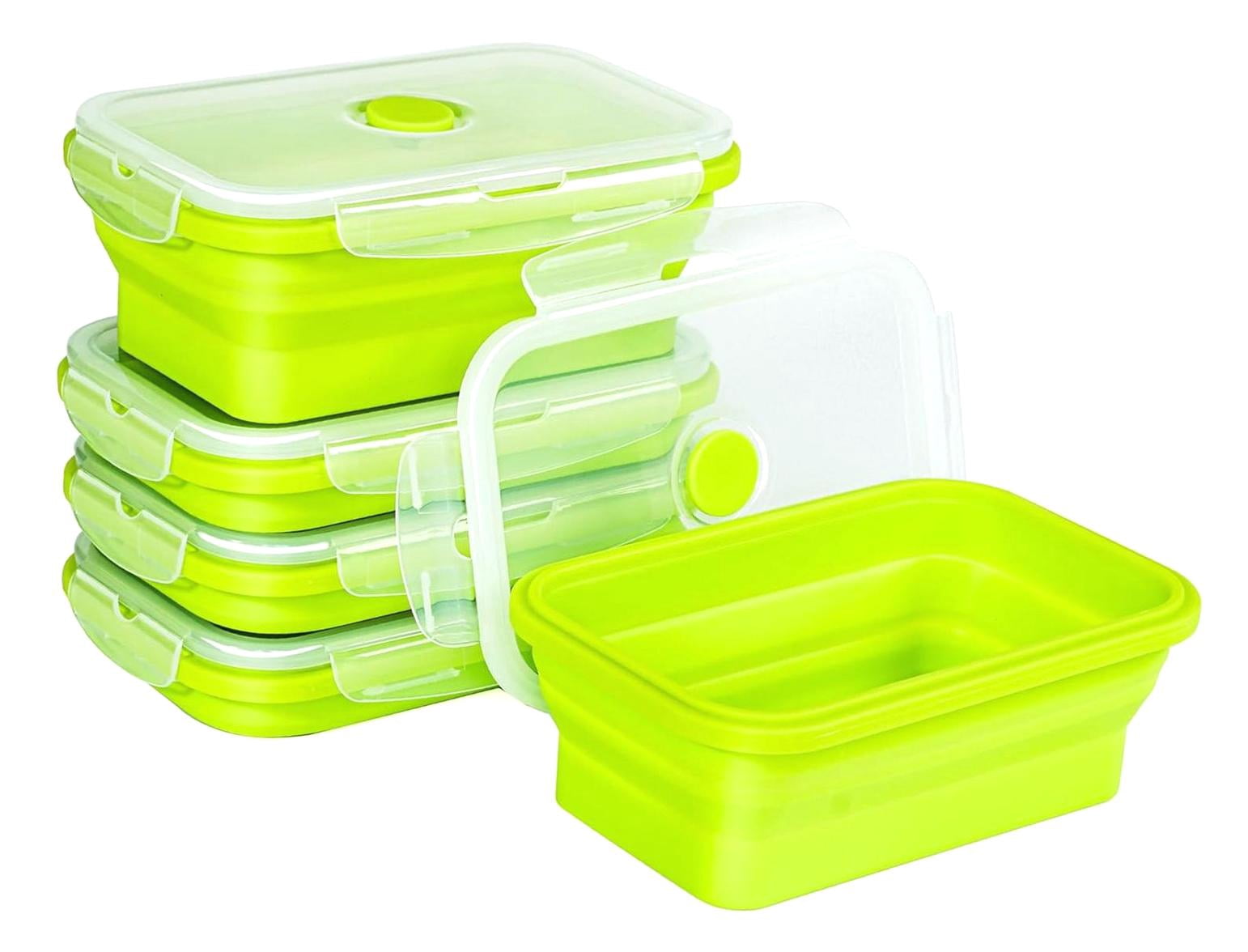 HYKE Plus 4 PSC Foldable Silicone Food Storage Containers 27oz(800ml ...