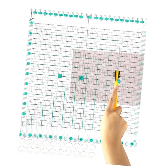 HYKE Quilting Ruler for 11.5-inch and 10.5-inch Measurements, Slotted ...