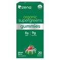 thumbnail image 1 of Zena Organic Supergreens Gummies, 70+ Superfoods, 0 Sugar, 5G Fiber, Mixed Berry 20 Servings, 1 of 2