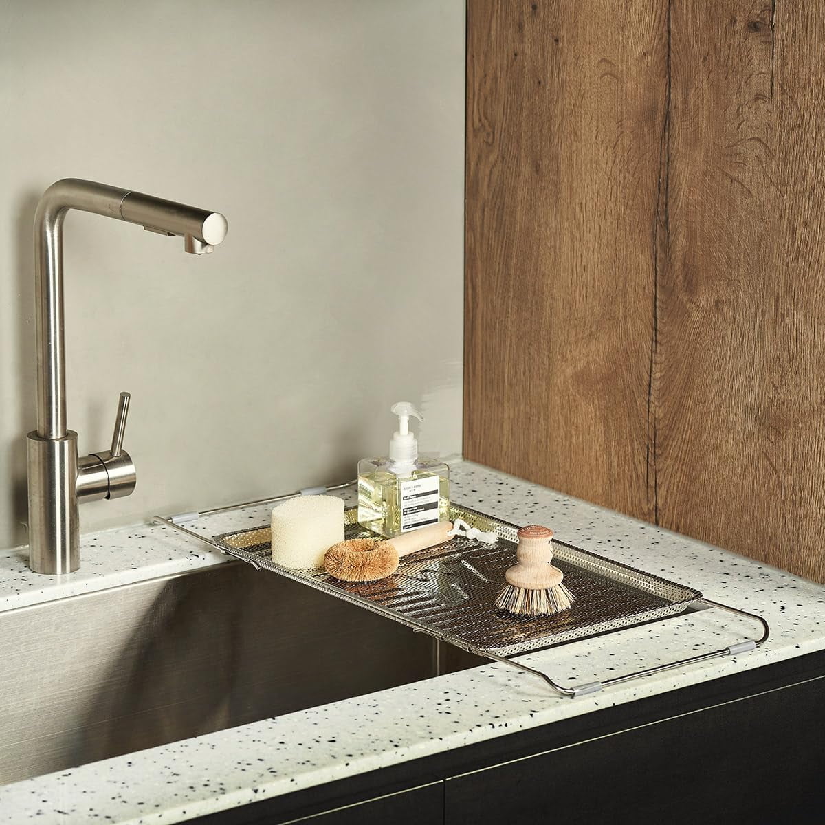 HYKE SUS304 Stainless Steel Extendable Kitchen Food Strainer Drying ...