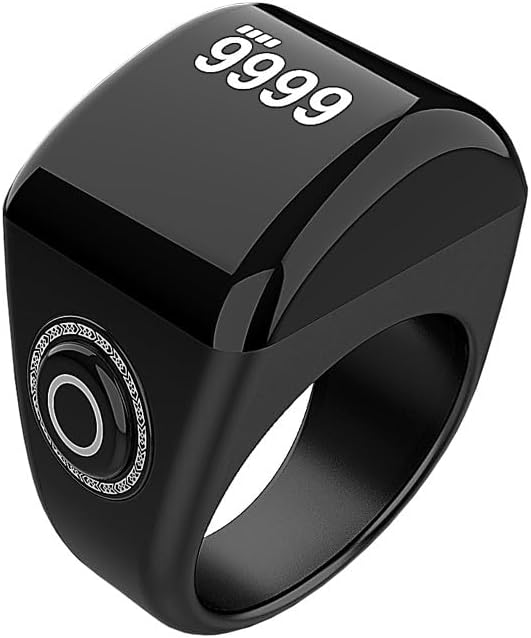NIAH MOON SMART RING 20,80 Mm, Anello Smart Nero, Techmade