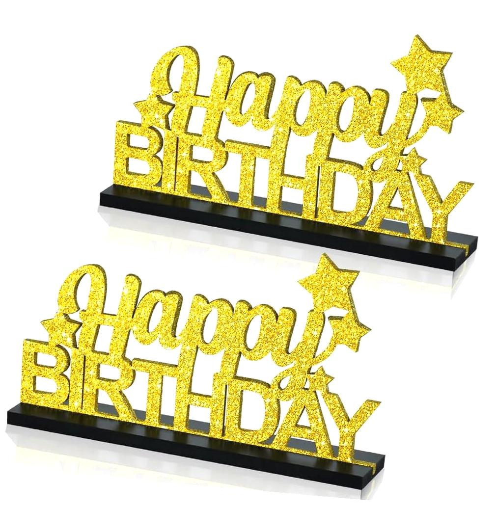Centrotavola A Nido D'ape LINGTEER Per 100° Compleanno – Happy 100th Birthday – Decorazione Festa 8 Pezzi