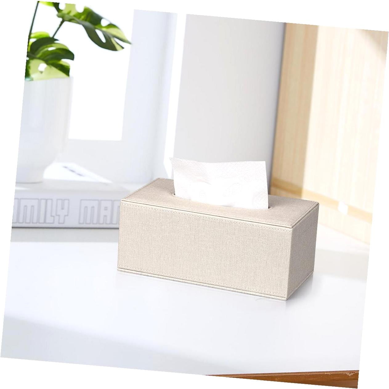 HYKE Tissue Box Cover, Leather Tissue Box Holder, Stylish Tissue Box ...