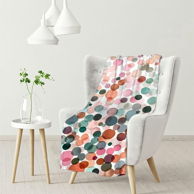 HYKY Lightweight Soft Flannel Blanket for All Seasons 100x130cm