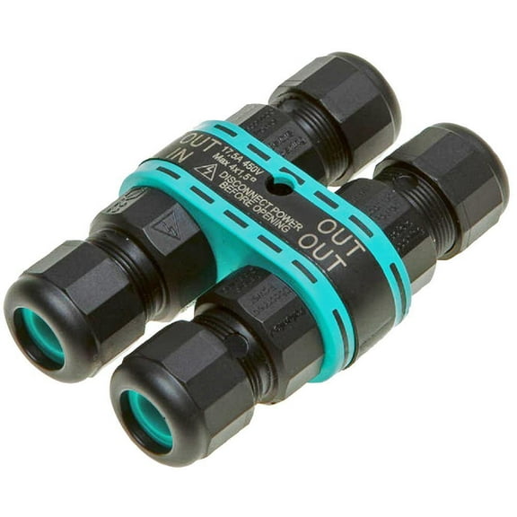 HYLEC - IP68 Cable Joiner, 4 Entries, 4 Pole, 450V AC, 17.5A