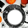 thumbnail image 1 of HYLLai 16 Pcs Halloween Paper Plates 9Inch, Spiderweb Design Disposable Dinnerware for Spooky Party Decor and Supplies, 1 of 6