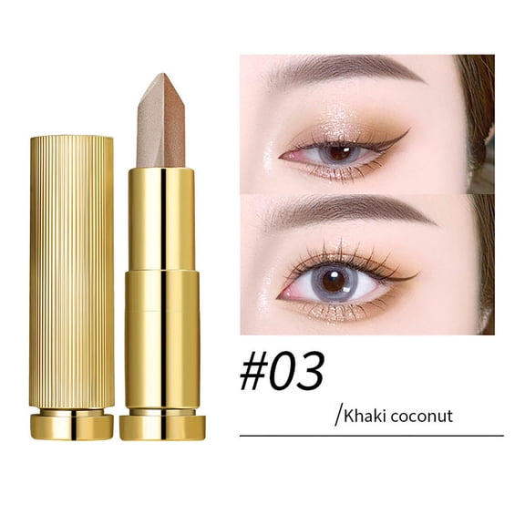 HYLLai 2-in-1 Eyeshadow Stick for Beginners - Waterproof, Blendable Dual Shades, 3.8g Twist-Up Design, No Brush Needed (A)