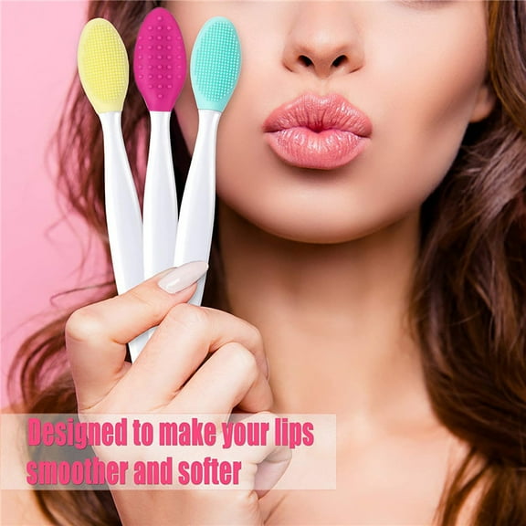 HYLLai 3PC Double-Sided Silicone Nose Brush for Blackhead Removal, Gentle Pore Cleanser, Reusable Facial Scrubber for Deep Cleaning