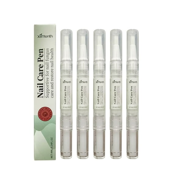 HYLLai 5 PCS Nail Care Pen with Aloe Oil Repair, Strengthen, 4ml,