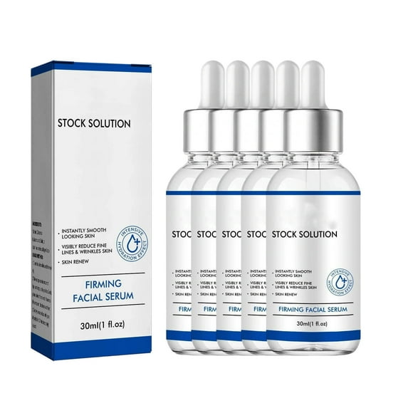 HYLLai 5PCS Plumping Face Serum, Instant Firming & Wrinkle Reduction, Hyaluronic Acid & Vitamin C, Reduces fine lines and brightens skin tone, 30ml