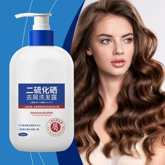 HYLLai Anti-Dandruff Shampoo for Men & Women, Scalp Refreshing & Oil Control with Natural Extracts, Deep Cleansing & Nourishing Formula for Flake-Free Hair, 300ml