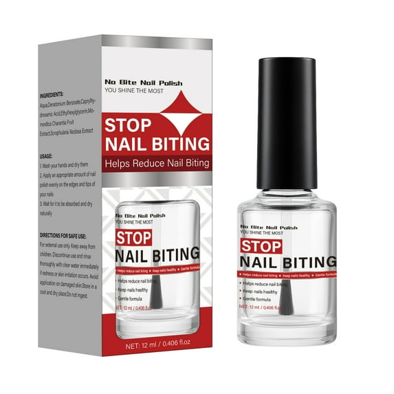 HYLLai Antis Biting Nail Polish – Helps Stop Nail Biting Habit, Gentle Formula for All Ages, Long-Lasting Protection, Quick Drying, Non-Toxic