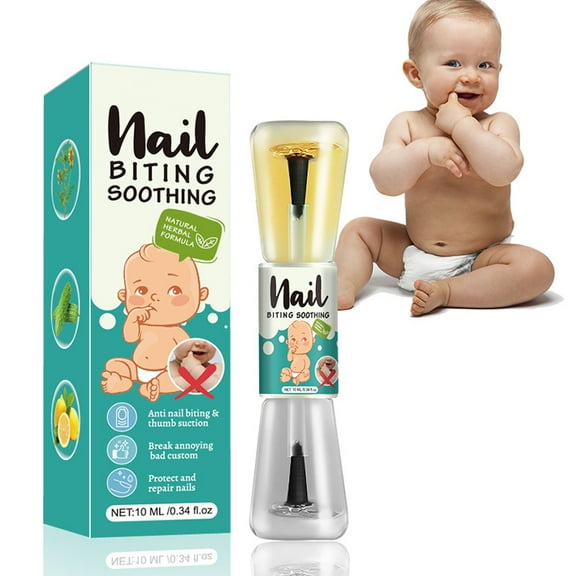 HYLLai Bitter Nail Care Solution – Natural Formula to Help Stop Nail Biting & Thumb Sucking, Safe for Kids & Adults, Encourages Healthy Nails