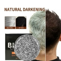 HYLLai Charcoal He Shou Wu Shampoo Bar, Natural Solid Shampoo for Hair Care, Deep Cleansing Nourishing, Mild and Eco-Friendly, for All Hair Types, 60g