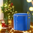 thumbnail image 1 of HYLLai Christmas Decoration Storage Bag, Extra Large Capacity with Double Zipper, Reinforced Handles, for Ornaments, Lights, Toys, Blue, 60*73*80cm, 1 of 8