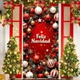 thumbnail image 1 of HYLLai Christmas Door Cover Santa Claus – 35x71 Inch Festive Door Decoration for Indoor and Outdoor Use, Perfect for Holiday Home Party Decor (R), 1 of 6