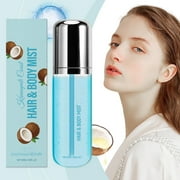 HYLLai Coconut Milk Hair & Body Mist - Sweet Creamy Scent with Warm Spice, 50ml