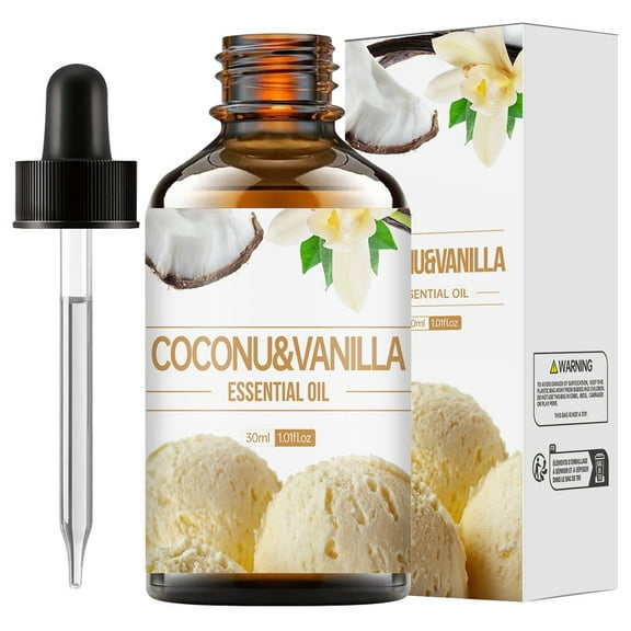 HYLLai Coconut Vanilla Rejuvenating Oil  Reduces Wrinkles & Nourishes Skin/Hair, Cold-Pressed, Multipurpose, 30ml