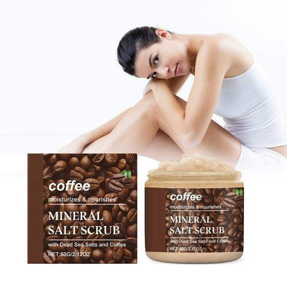 HYLLai Coffee Body Scrub 60g - Exfoliating & Firming Polish with Natural Coffee Grounds for Smooth, Hydrated Skin