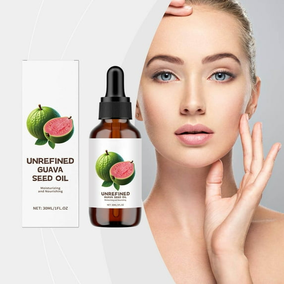 HYLLai Cold-Pressed Guava Seed Oil - Rich in Vitamin C & Antioxidants, Lightweight Moisturizer for Face, Hair & Body, 30ml