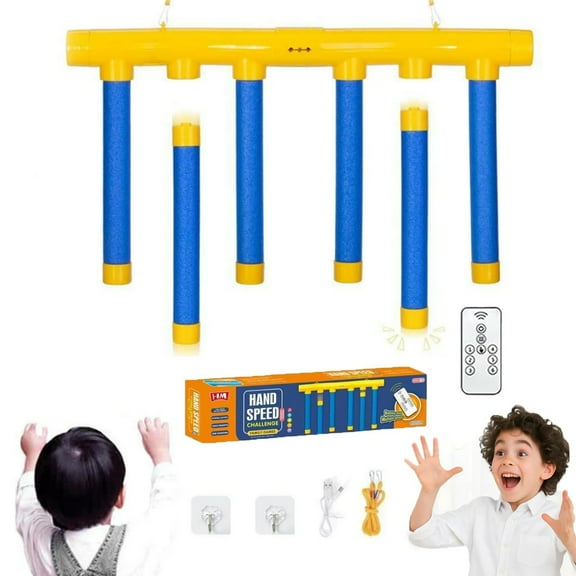 HYLLai Concentration Training Stick Game with Remote Control, Adjustable Speed Modes for Hand-Eye Coordination and Family Entertainment