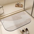 thumbnail image 1 of HYLLai Diatomite Bath Mat, Extra Thick Absorbent Floor Mat, Fast-Drying Non-Slip Bathroom Rug, Modern Door Mat for Shower, Kitchen, Entryway (A), 1 of 8