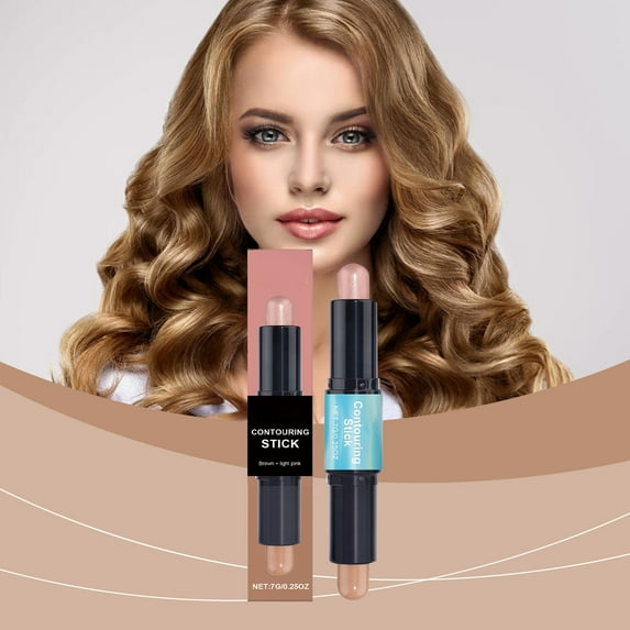 HYLLai Double-Ended Highlight & Contour Stick – Creamy, Blendable Formula for On-the-Go Sculpting & Glow (C)