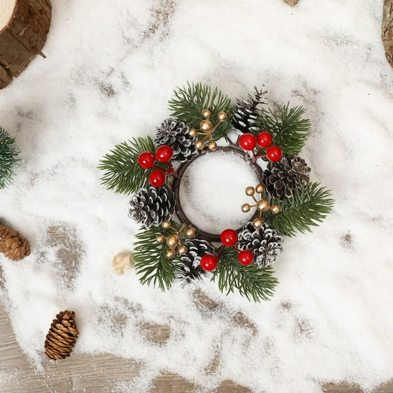 HYLLai Elegant Christmas Wreath for Door and Window, Natural Vine Holiday Garland for Indoor Outdoor Festive Decorations, Perfect for Home and Party Ambiance
