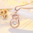 thumbnail image 1 of HYLLai Elegant Fox Pendant Necklace for Women, Versatile Jewelry Gift for birthdays or anniversaries, Rose Gold, 1 of 4