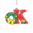 thumbnail image 1 of HYLLai English Uppercase Letter Christmas Ornaments, Customizable Decor for Personalized Tree Messages and Holiday Home Accents (K, 1 of 2