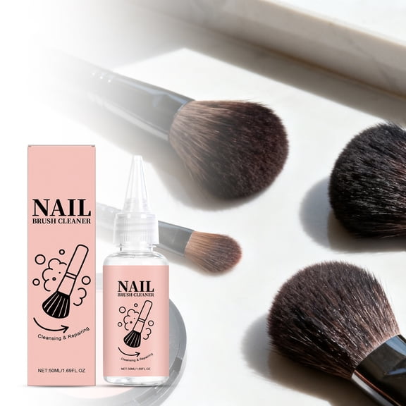 HYLLai Gentle Makeup Brush Cleaner Spray - Effectively Removes Makeup Bacteria, Quick-Drying Formula - Safe for Natural Synthetic Brushes - 50ml