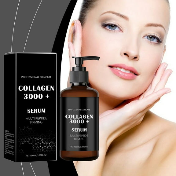 HYLLai Hyaluronic Acid Anti-Aging Facial Serum, Reduces Wrinkles, Firms Skin, Deep Hydration, with Collagen Booster, Fragrance-Free for Sensitive Skin,100ml