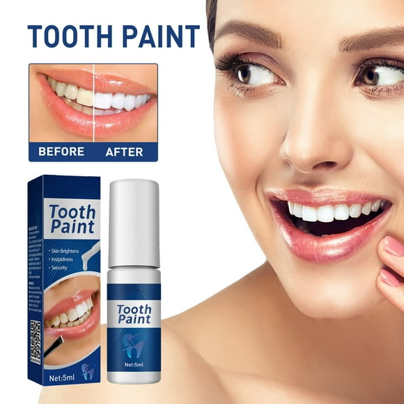 HYLLai Instant Teeth brightening Paint - 5ml Quick brightening Gel for Yellow Teeth, Stain Removal for Coffee & Wine, Safe & Gentle Formula, Mint Freshness, Travel-Friendly brightening Solution