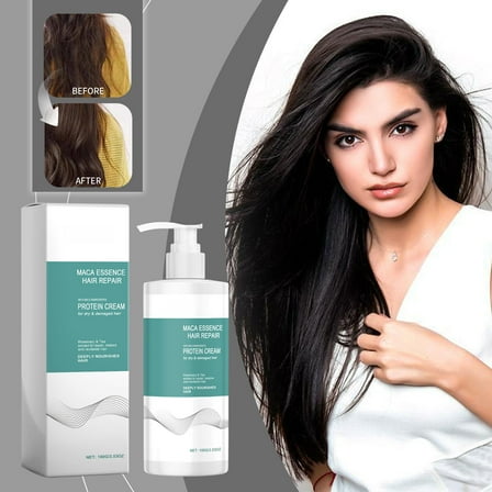 HYLLai Keratin Repair Leave-In Conditioner, Intensive Nourishment for Dry & Damaged Hair, Frizz-Free Shine, No Rinse