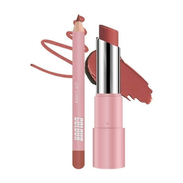 HYLLai Matte Lipstick & Lip Liner Set – 24HR Smudge-Proof, Moisturizing Color Duo for Smooth, Vibrant Lips (A)