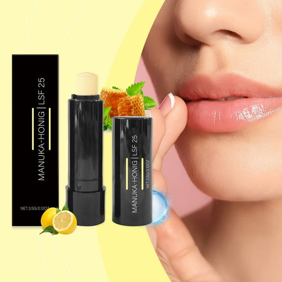 HYLLai Moroccan Magic Organic Manuka Honey Lip Balm, Made with Natural Cold Pressed Argan and Essential Oils Lip Balm, Smooth Application Natural Lip Repair