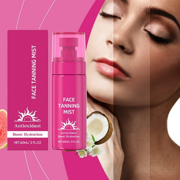 HYLLai Natural Tanning Facial Serum, Hydrating Formula to Even Skin Tone, Enhance Glow & Provide Lightweight Moisture, 60ml