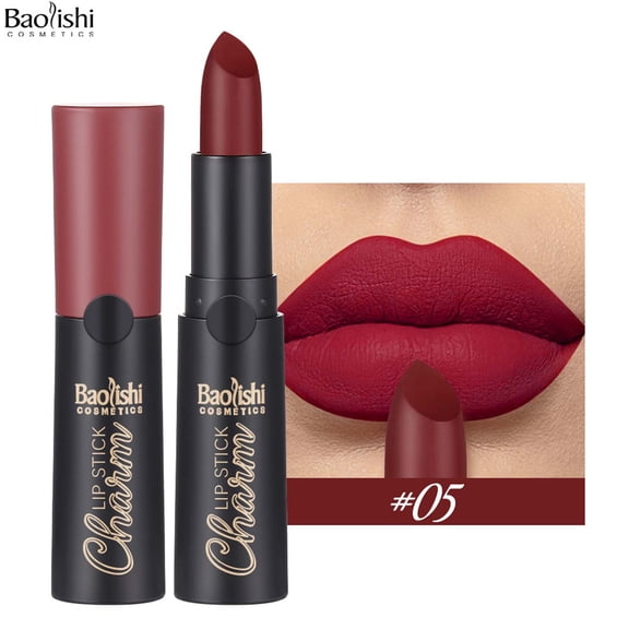 HYLLai Non Stick Cup Matte Lipstick Velvet Lipstick Long Lasting Matte Lip Gloss Lipstick