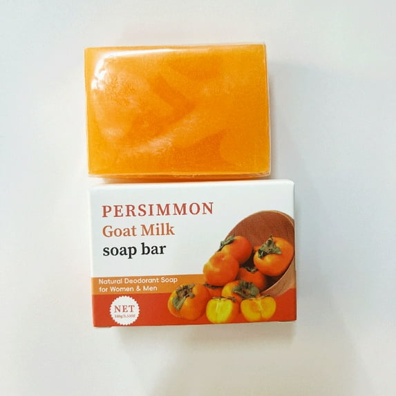 HYLLai Persimmon Body Soap 100g, Deodorizing & Cleansing, Gentle & Non-Drying, Mild and nourishing formula